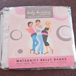 Baby Be Mine Maternity SZ 1 White Belly Band New